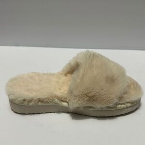 INC Womens Yuri Ivory Polyester Slip-On Slides Shoes Size 5m